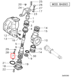 ZOBNIK BOČNEGA REDUKTORJA PREDNJE PREME ZA TRAKTOR GOLDONI STAR 3070, STAR 3050, STAR 3070V - Image 2