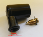 KAPICA IZ BAKELITA ZA VŽIGALNO SVEČICO, ZA KABEL 8mm - Image 2