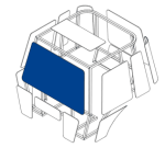 PREDNJE STEKLO ZA KABINO TRAKTORJA FIAT F130, F120, F115, F130, F140, F100