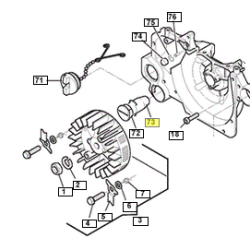 BLAŽILEC VIBRACIJ ZA MOTORNO ŽAGO ALPINA P680, TB66PRO