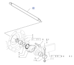 OSOVINA SPODNJIH ROK ZA TRAKTOR NEW HOLLAND TN95A, TN75A, TN85A, TN70A, TN55D, TN65D, TN70D, TN70F, TN75F, TN90F, T4040, T4020, T4030, T4040,T4050, T4060