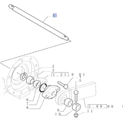 OSOVINA SPODNJIH ROK ZA TRAKTOR NEW HOLLAND TN95A, TN75A, TN85A, TN70A, TN55D, TN65D, TN70D, TN70F, TN75F, TN90F, T4040, T4020, T4030, T4040,T4050, T4060
