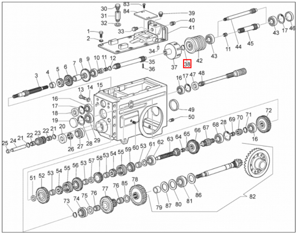 SEGER OBROČ AS24x1,75 SKLOPKE ZA TRAKTOR ANTONIO CARRARO COUNTRY 3700, COUNTRY 4300, COUNTRY 4400 - Image 2