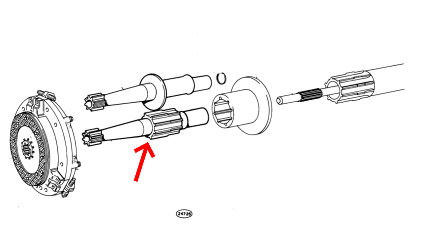 5105574 spojna osovina za traktor fiat 420 SPOJNA OSOVINA ZA TRAKTOR FIAT 420 - Image 1
