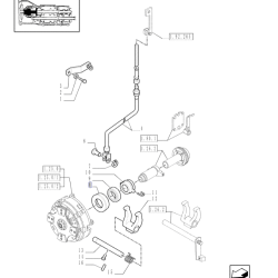 OHIŠJE POTISNEGA LEŽAJA ZA TRAKTOR NEW HOLLAND TN95F