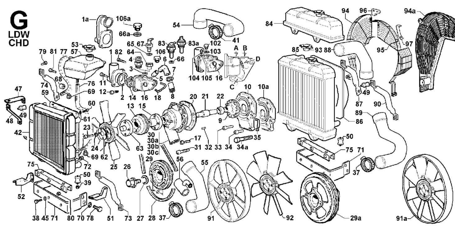 VODNA CRPALKA VODNA PUMPA LOMBARDINI ANTONIO CARRARO VODNA ČRPALKA ZA TRAKTOR ANTONIO CARRARO TIGRONE 5600 - Image 1