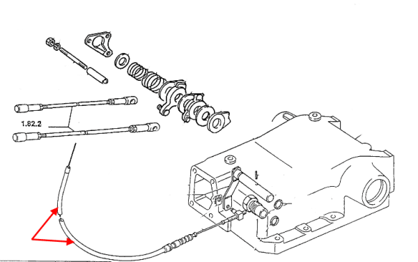 BOVDEN DVIGA ZA TRAKTOR FIAT 62-86, 60-76F, 55-66, 72-86, 82-86 - Image 2