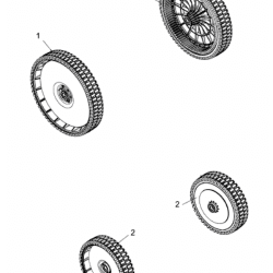 PREDNJE KOLO 205mm ZA VRTNO KOSILNICO M-TECH M5360SPHWB