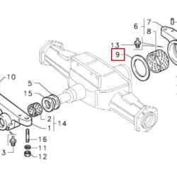DISTANČNIK / PODLOŽKA ZADNJEGA NOSILCA PREME ZA TRAKTOR GOLDONI STAR 3070V