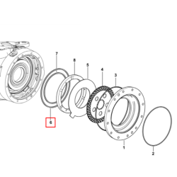QUADRING PREDNJIH ZAVOR 183,6mm TRAKTOR SAME DORADO 85 CLASSIC, GOLDEN, LASER, RUBIN, SILVER, TITAN