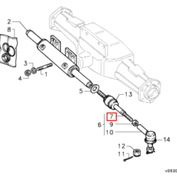 ZGLOB VOLANA ZA TRAKTOR GOLDONI ASTER, STAR 3070V, DOLŽINA 170mm, NAVOJ M20/M18