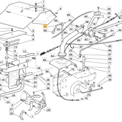 ROČICA VIJAKA ROČAJA ZA MOTOKULTIVATOR EUROSYSTEMS P55
