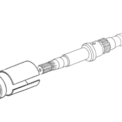 OSOVINA POGONA 4x4 FIAT F140DT, F100DT, F115DT, F120DT