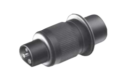 PLASTIC PLUG 3 PINS - 12/24V - MALE,CASE FIAT,FORD,NH,