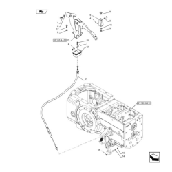 PLETENICA ROČNE ZAVORE NEW HOLLAND T5.105