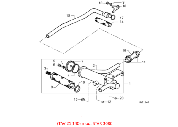 FILTER HIDRAVLIČNEGA OLJA ZA TRAKTOR GOLDONI QUASAR 85, QUASAR 90, STAR 3050, STAR 100, STAR 3070, STAR 50, STAR 70 - Image 2