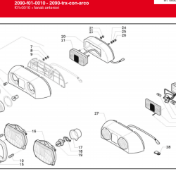 KOMPLET DESNA POZICIJSKA LUČ S SMEROKAZEM ANTONIO CARRARO TRX8400, TGF10400