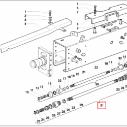 KOMPLET SPODNJA OSOVINA SREDINSKA ANTONIO CARRARO TIGRE 4300