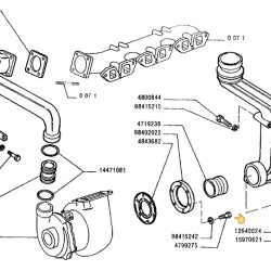 VIJAK PRIROBNICE TURBINE TRAKTOR FIAT F130DT, M8x30