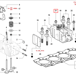 VIJAK GLAVE MOTORJA ZA MOTOR VM D754TE2, NAVOJ M12