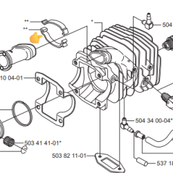 OBJEMKA SESALNE CEVI HUSQVARNA 338XPT