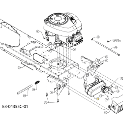 IZPUŠNI LONEC ZA VRTNI TRAKTOR M-TECH M155-92A