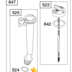 SPODNJI ORING MERILCA OLJA ZA MOTOR BRIGGS AND STRATTON QUANTUM, 675