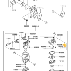 VZMET VPLINJAČA KAWASAKI MOTORNA KOSA TJ35, TJ45, TJ53